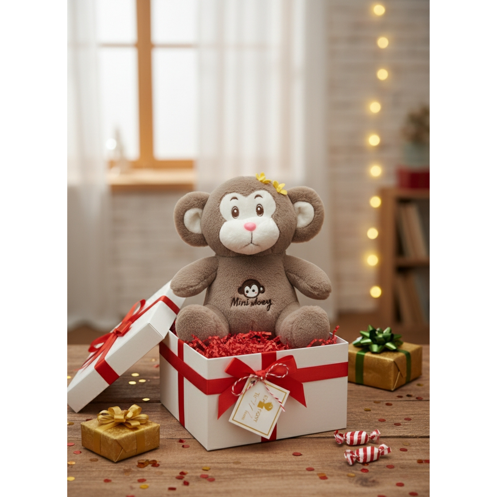 Monkey Soft Toy Plush – Cute Stuffed Animal for Kids & Adults, Hugging Pillow, Birthday Gift & Home Decoration - Image 5