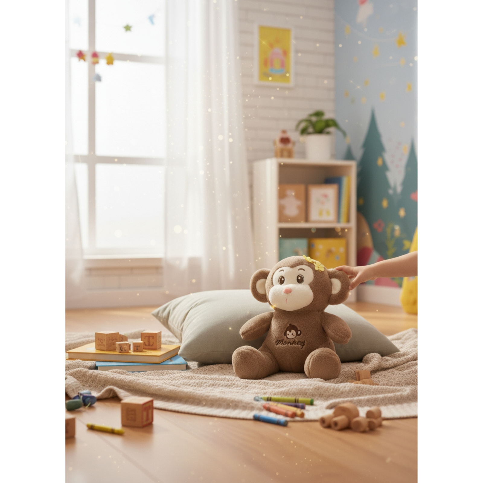 Monkey Soft Toy Plush – Cute Stuffed Animal for Kids & Adults, Hugging Pillow, Birthday Gift & Home Decoration - Image 6